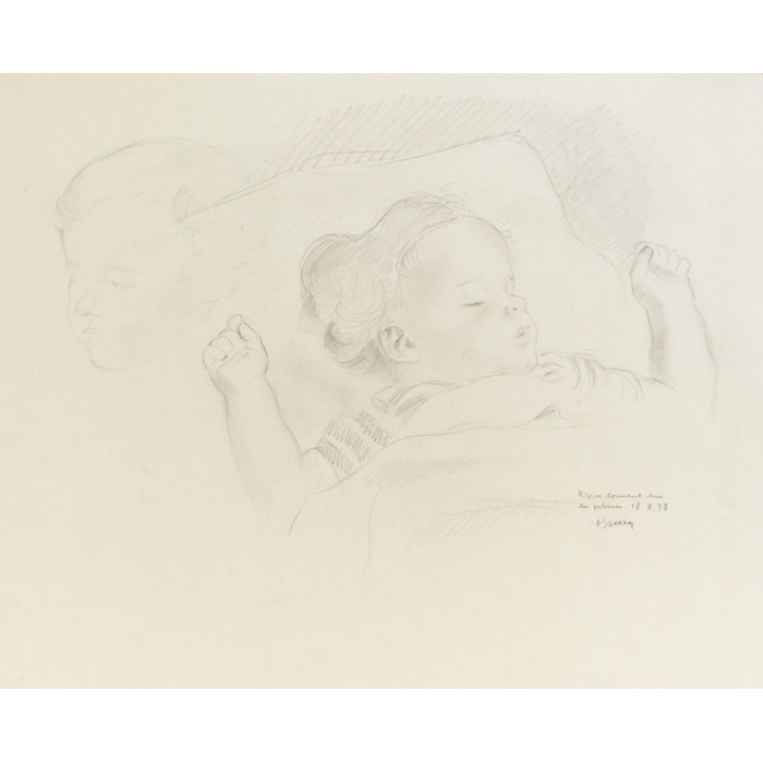 Portrait enfant dormant