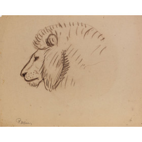 tête de lion animal