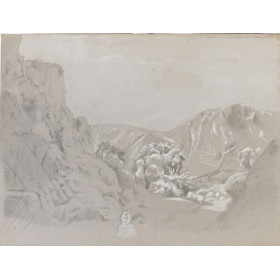 Paysage : Fontaine Castalie Delphe (Grèce)