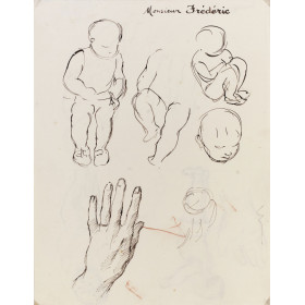 croquis d'enfant main