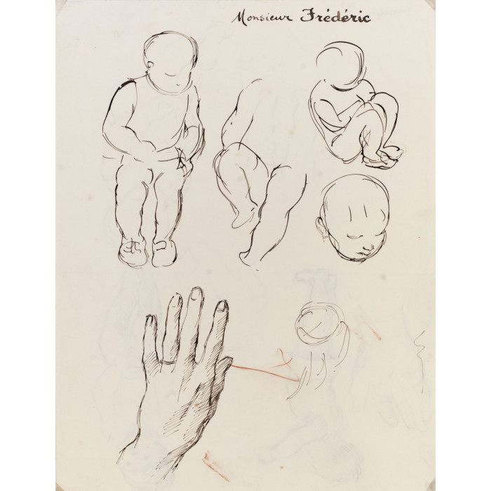 croquis d'enfant main