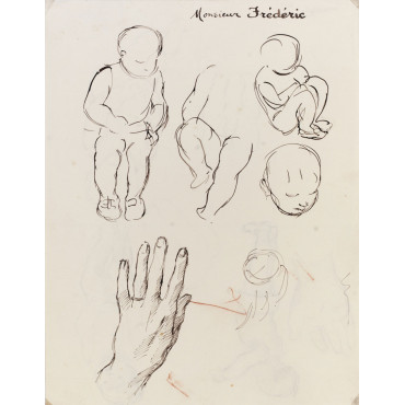 croquis d'enfant main