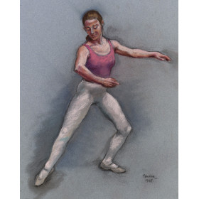 Femme de face danse