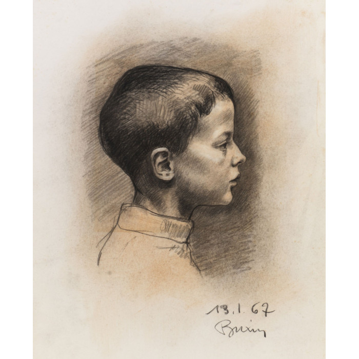 Portrait d'enfant profil