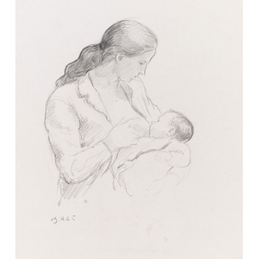 Femme allaitant son bébé