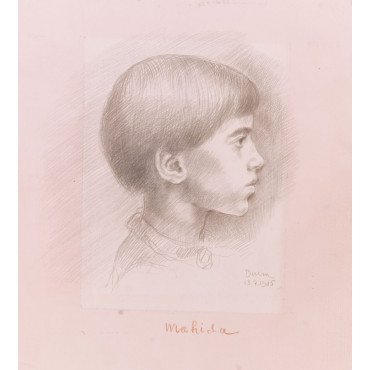 Portrait d'enfant profil