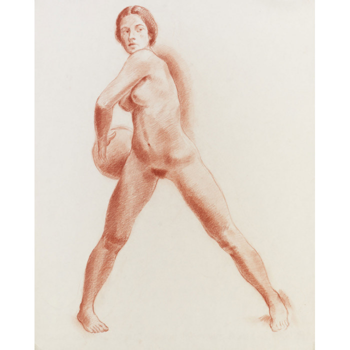 Femme lançant un ballon