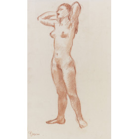 Femme nu debout de face