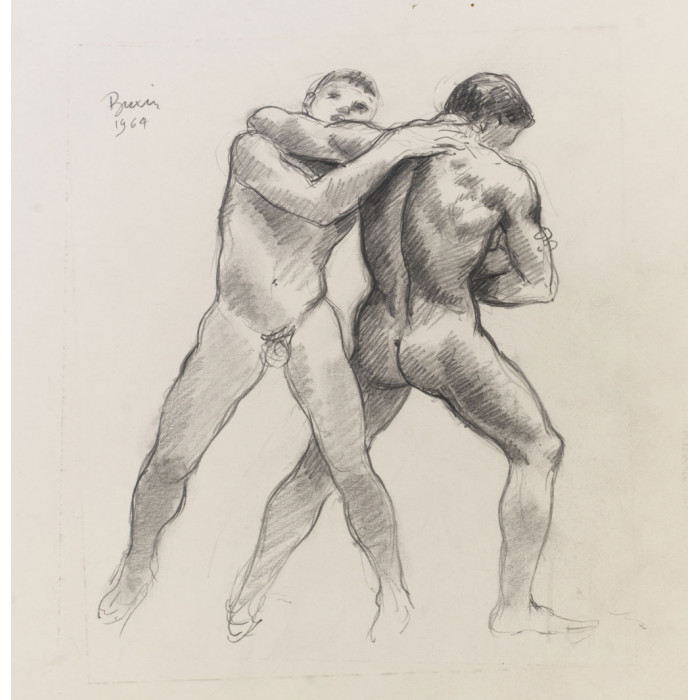 Sarcophage : Vallée de l'ombre de la mort : étude de deux hommes luttant