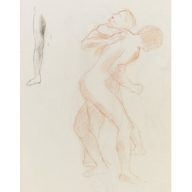 couple d'adolescent luttant