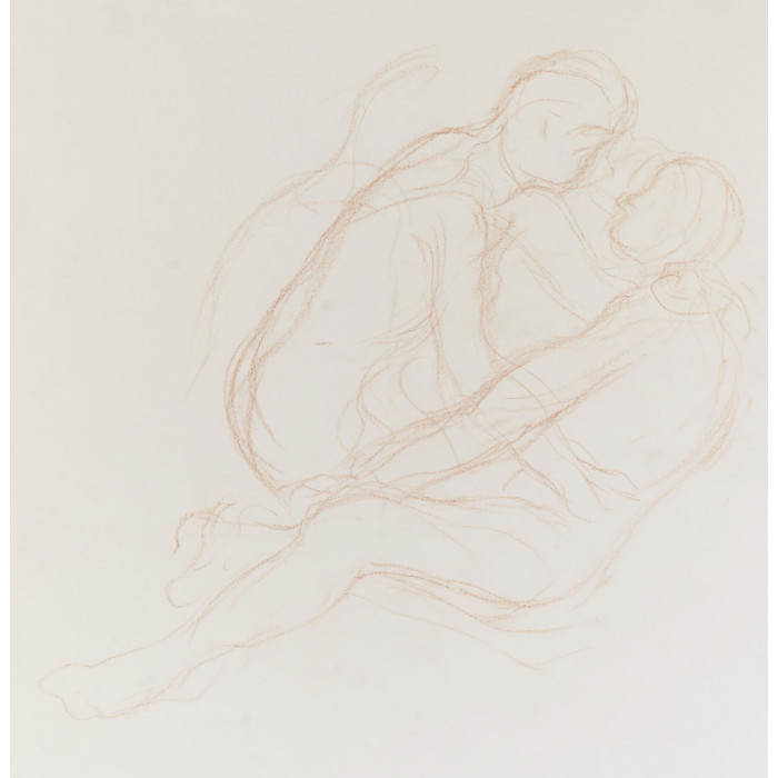 Sarcophage : Consolation : croquis d'étude