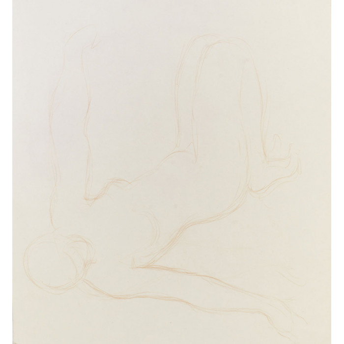 Croquis de femme couchée