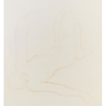 Croquis de femme couchée