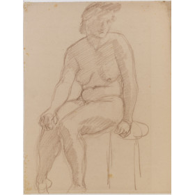 Femme assise de face