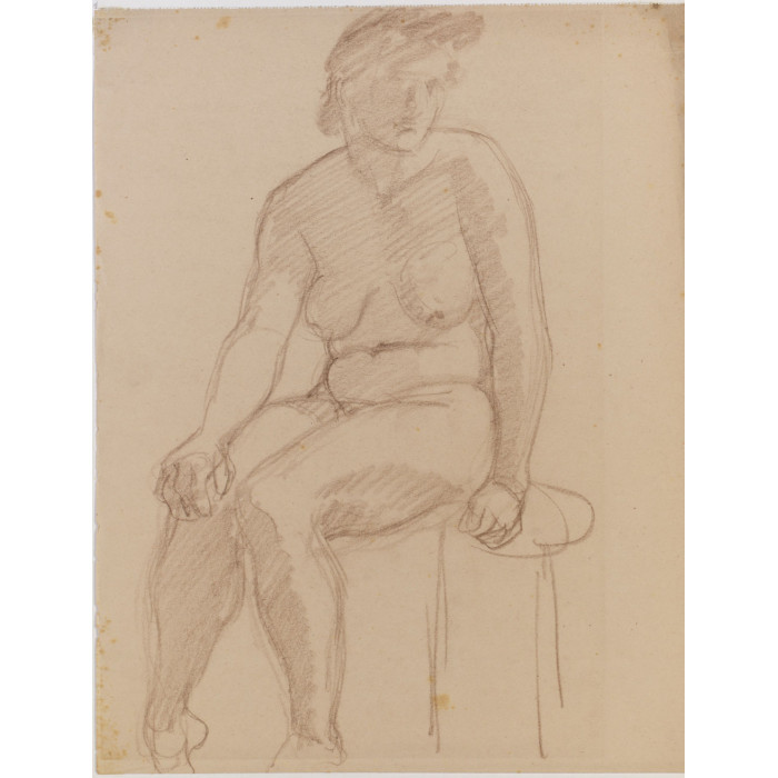 Femme assise de face