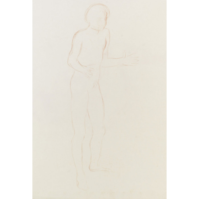 Croquis d'un garçon debout