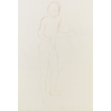 Croquis d'un garçon debout