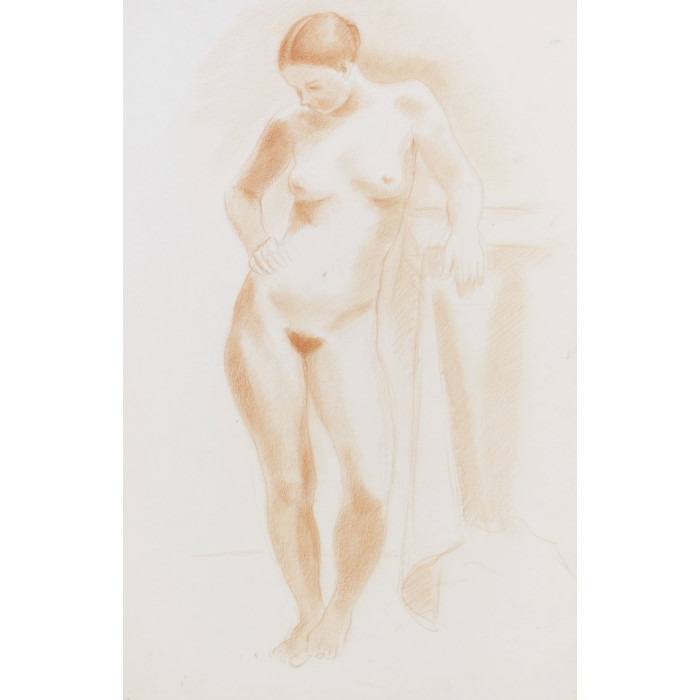 femme nu debout de face