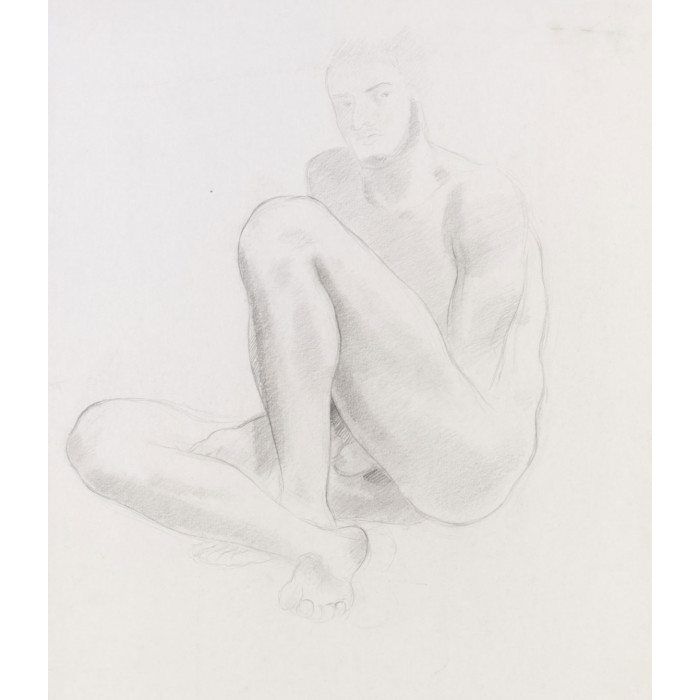 Homme assis à terre