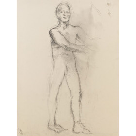 Autoportrait nu debout