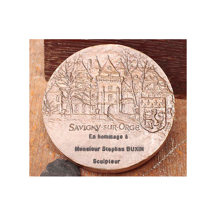 Médaille de Savigny sur Orge , Hommage à Monsieur Stephan Buxin Sculpteur