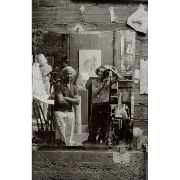 Autoportrait de Frédéric avec son père