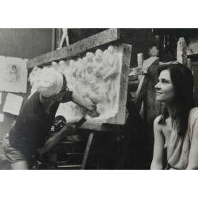 Stephan travaillant au sarcophage